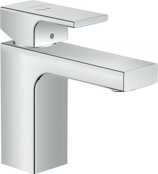 Hansgrohe Vernis Shape Einhebel-Waschtischarmatur 100 CoolStart mit Zugstangen-Ablaufgarnitur, chrom