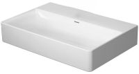 Duravit DuraSquare Waschtisch rechteckig 60x40cm, ohne Hahnloch, geschliffen, weiß 2356600079