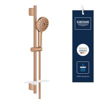 Vorschau: Grohe Vitalio Joy+ 120 Brausestangen-Set, 3 Strahlarten, warm sunset gebürstet