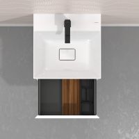 Vorschau: Hansgrohe IntraStoris Schubkasteninneneinteilung 320 für Unterschrank 48cm, 1 Schubkasten, nussbaum