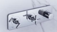 Vorschau: Axor Citterio E Thermostatmodul Unterputz für 2 Verbraucher mit Platte chrom 36703000