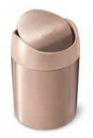 simplehuman Mini-Abfalleimer 1,5 Liter, roségold CW2085