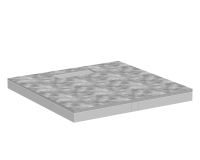 hansgrohe RainDrain Board befliesbares Duschelement 100x100cm mit Installationsset 56256000