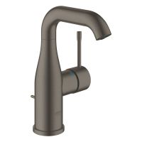 Grohe Essence Waschtischbatterie, schwenkbarer U-Auslauf, wassersparend, hard graphite gebürstet