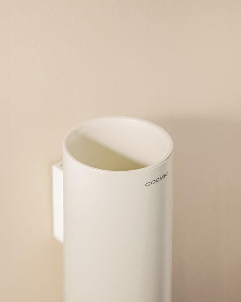 Cosmic Geyser Wand-Zahnbürstenhalter, weiß matt