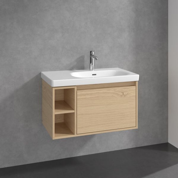 Villeroy&Boch Skyla Waschtischunterschrank 80cm, offenes Fach links nordic oak_C78700VJ