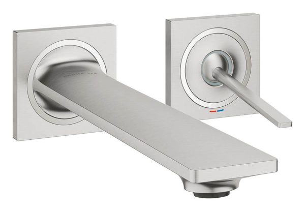 Grohe Allure 2-Loch-Waschtischarmatur Unterputz, Ausladung 21,2cm, supersteel 19386DC2