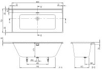 Vorschau: Villeroy&Boch Collaro Rechteck-Badewanne 160x75cm