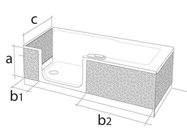 Artweger Twinline 2 Fliesenträger 04 Einbau an gerader Wand