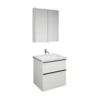 Vorschau: Burgbad Eqio Badmöbel-Set 65cm, Spiegelschrank, Keramik-Waschtisch & Unterschrank