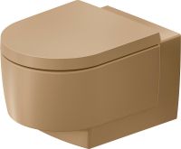 Vorschau: Duravit Balcoon Wand-WC 37x54cm, spülrandlos, DuraShield, clay terra matt