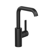 KWC BEVO Waschtischarmatur mit Push-Open Ablaufgarnitur, schwarz matt 3600003631