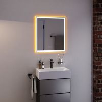 Vorschau: Hansgrohe Xarita E Spiegel mit LED-Beleuchtung 60x70cm kapazitiver Berührungssensor, weiß matt, 54988700