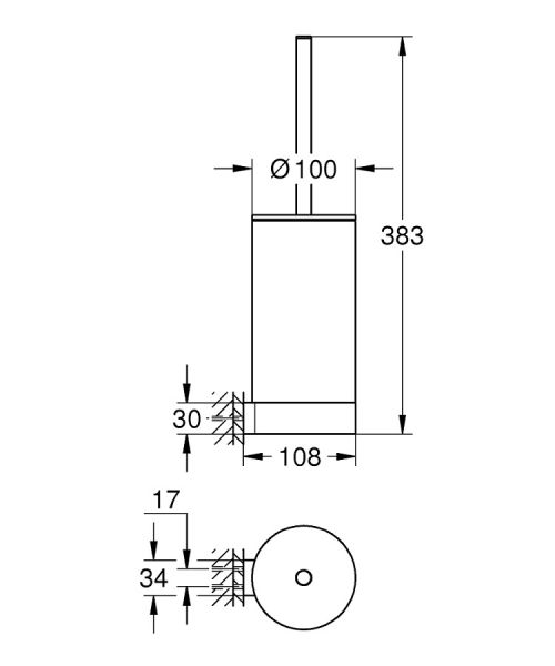 Grohe Selection Toilettenbürstengarnitur chrom 41076000 1