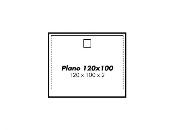 Polypex PLANO 120x100 Duschwanne 120x100x2cm