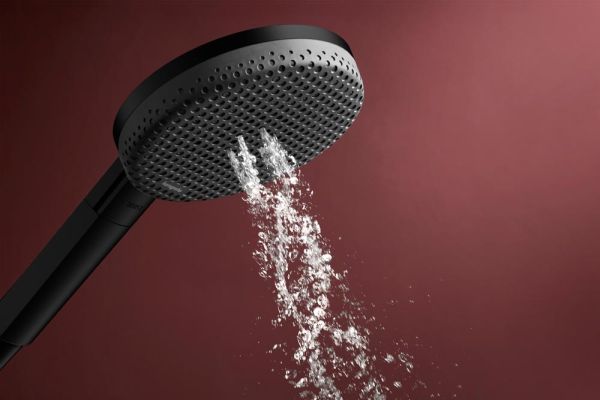 hansgrohe Raindance Alive Select S Duschset 125 3 Strahlarten, Duschstange 90cm, schwarz matt
