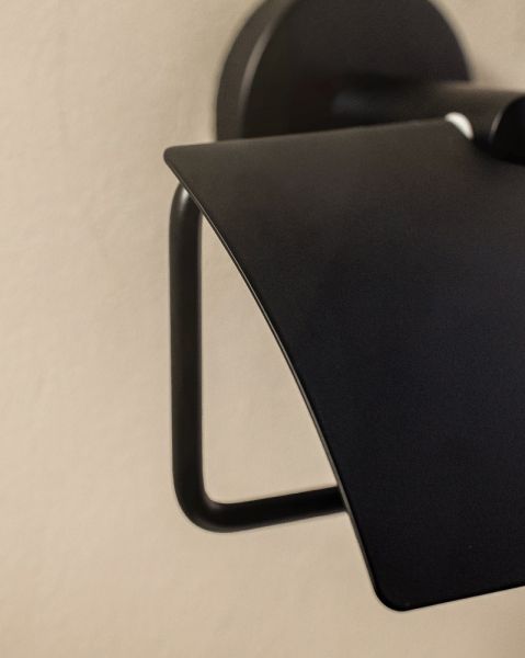 Cosmic Start Rollenhalter mit Deckel, schwarz matt