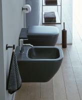 Vorschau: Duravit Happy D.2 WC-Sitz mit Absenkautomatik, abnehmbar, anthrazit matt