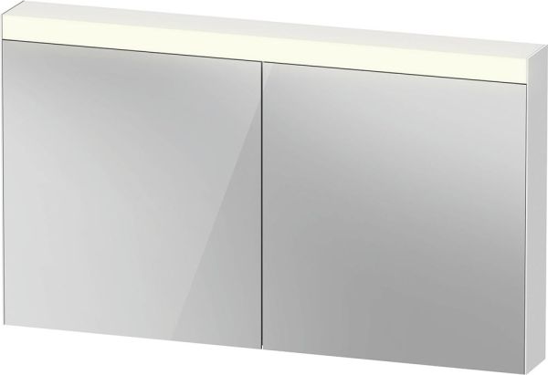 Duravit XBase Badmöbel-Set 130cm mit ME by Starck Doppelwaschtisch und Spiegelschrank