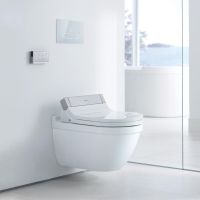 Vorschau: Duravit Starck 3 Wand-WC für Dusch-WC-Sitz SensoWash® 62x36,5cm, oval, WonderGliss, weiß 22265900001 1