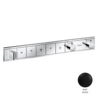 Hansgrohe RainSelect Thermostat Unterputz 5 Verbraucher mit Brausehalter schwarz matt/glänzend 15384SETBL Hansgrohe RainSelect Thermostat Unterputz 5 Verbraucher mit Brausehalter schwarz matt/glänzend 15384SETBL