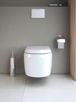 Vorschau: Duravit Qatego Wand-WC 57cm, Tiefspüler, spülrandlos, Abgang waagerecht, HygieneGlaze, weiß 2556092000