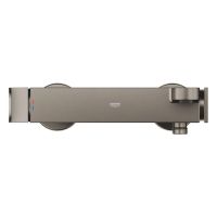 Grohe Plus Einhand-Wannenbatterie, Wandmontage, hard graphite gebürstet 33553AL4