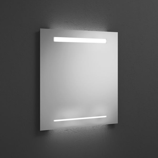 Burgbad Essence Leuchtspiegel mit horizontaler LED-Beleuchtung, dimmbar, 60x64cm SIHH060PN480