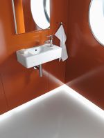 Duravit Vero Handwaschbecken 50x25cm mit 1 Hahnloch rechts und Überlauf, weiß 0703500008