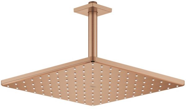 Grohe Rainshower Mono 310 Cube Kopfbrauseset Deckenauslass 142mm, 9,5lmin warm sunset gebürstet 26566DL0