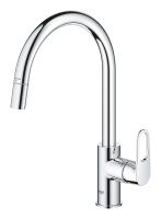 Grohe Start Flow Einhand-Spültischbatterie mit herausziehbarer Laminarbrause, chrom 30569000