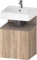 Duravit Qatego Waschtischunterschrank 49x42cm mit offenem Fach, eiche marmoriert basalt matt QA4077