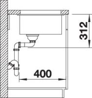 Vorschau: Blanco SILGRANIT® Subline 700-U Küchenspüle ohne Ablauffernbedienung