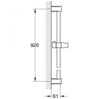 Vorschau: Grohe Tempesta Cosmopolitan Brausestange 90cm, chrom