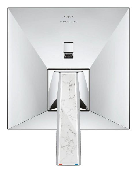 Grohe Allure Brilliant Einhand-Wannenbatterie mit Hebel in White Attica Ceasarstone