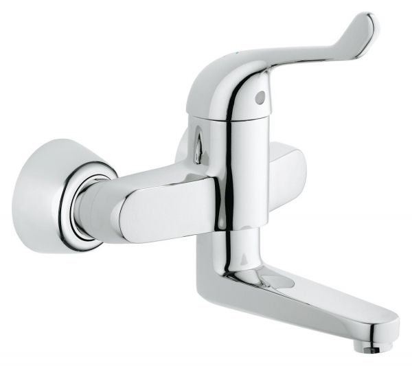 Grohe Euroeco Special Einhand-Sicherheitsmisch-Waschtischbatterie, Ausladung 197mm, chrom