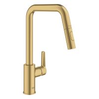 Vorschau: Grohe Start Küchenarmatur mit Ausziehbrause, cool sunrise gebürstet 30631GN0
