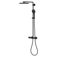 Vorschau: Grohe Vitalio Joy+ CoolTouch System 280 Duschsystem mit Thermostatbatterie, Aufputz, schwarz matt
