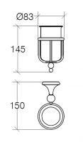 Vorschau: lineabeta VENESSIA Halter mit Porzellan Becher