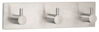 Smedbo selbstklebende Design Dreierhakenleiste, 18x4,5cm, edelstahl gebürstet B1107
