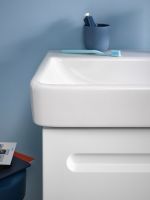 Vorschau: Duravit Duravit No.1 Waschtisch 55x46cm, mit Überlauf, ohne Wondergliss, weiß 2375550000