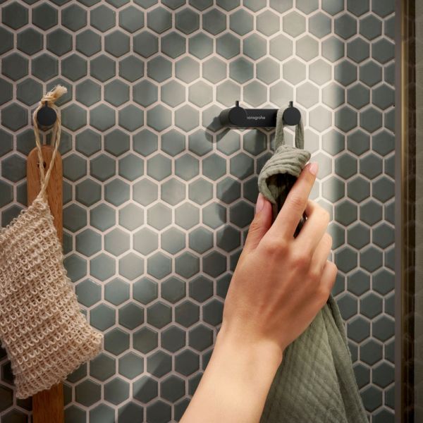 hansgrohe AddStoris S Doppelhaken, schwarz matt 41785670