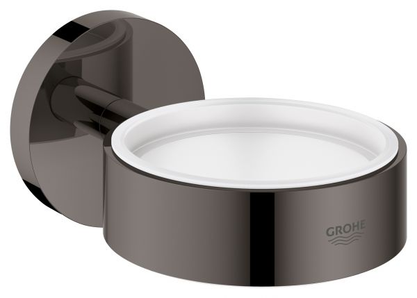 Grohe Essentials Halter für Becher, Seifenschale oder Seifenspender, hard graphite glänzend