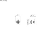 Vorschau: Dornbracht TARA Unterputzventil, rechtsschließend, 1/2"