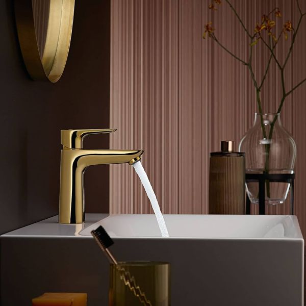Hansgrohe Talis E Einhebel-Waschtischmischer 110 polished gold optic 71712990