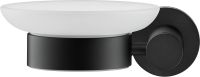 Vorschau: Duravit D-Code Seifenschale wandhängend, links, schwarz matt