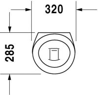 Vorschau: Duravit Starck 1 Urinal, weiß