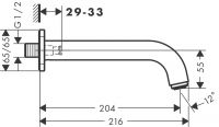 Vorschau: Hansgrohe Vernis Shape Wanneneinlauf, chrom