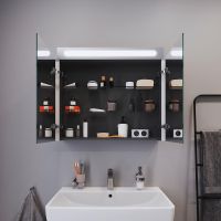 Vorschau: Duravit No.1 Spiegelschrank 80x70cm, mit LED-Beleuchtung und 2 Türen