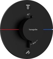 Vorschau: Hansgrohe ShowerSelect Comfort S Thermostat UP, 2 Verbraucher, Sicherungskombi., schwarz matt, 15556670